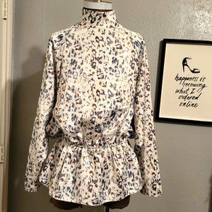 ASOS Backless Peplum Blouse